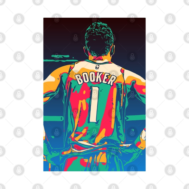 Devin Booker Phoenix Suns Vector Art by Playful Creatives