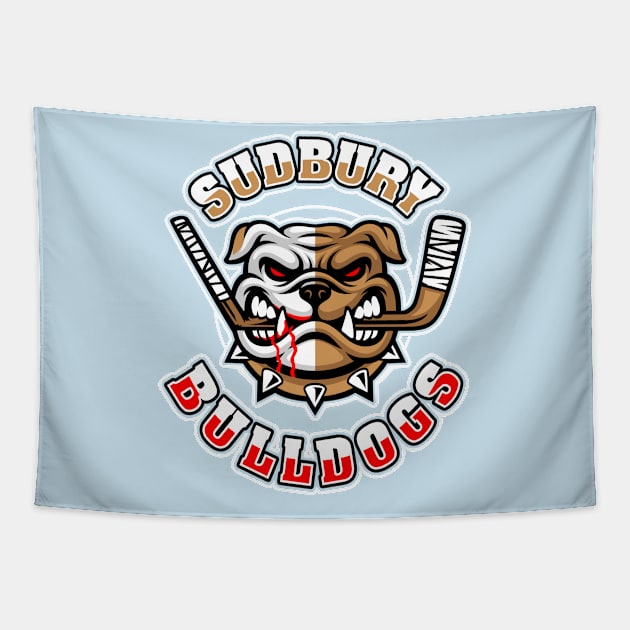 Sudbury Bulldogs Tapestry by CoDDesigns