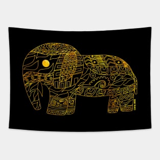 golden elephant ecopop Tapestry