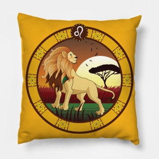 Leo Horoscope Sign Pillow