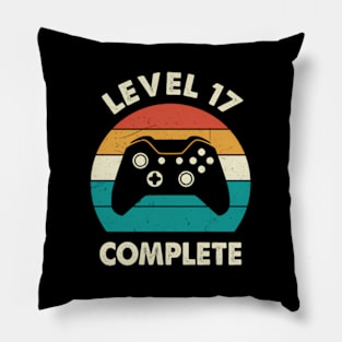 17th Wedding Anniversary For Level 17 Complete Pillow