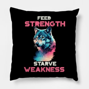 Howling wolf t shirt Pillow