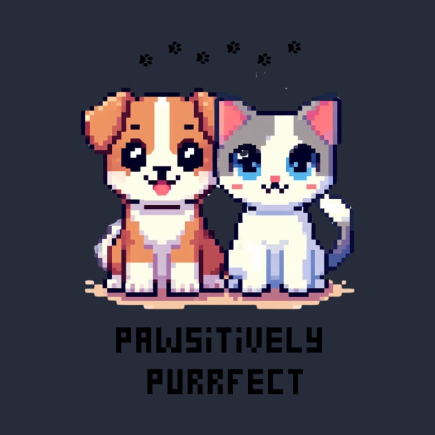 Pixel Dog Cat Pet Pawsitively Purrfect by Amado ⭐⭐⭐⭐⭐