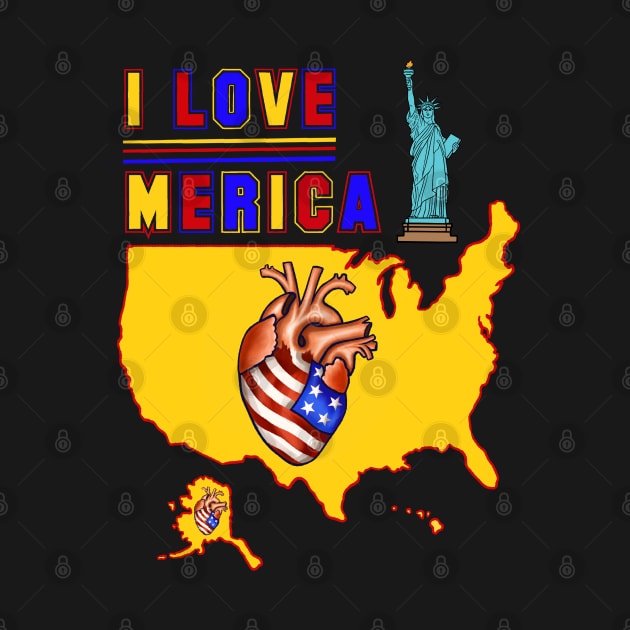 USA Merica,America I love Merica by Artardishop