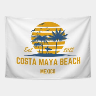 Costa Maya Beach Mexico 2022 Tapestry