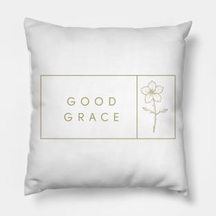 Good Grace - simple floral/flower design Pillow