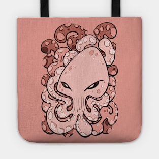 Octopus Squid Kraken Cthulhu Sea Creature - Blooming Dahlia Pink Tote