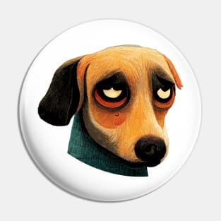 A Treat Please Cute Dog Puppy Eyes Pin