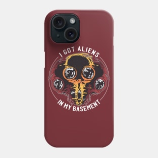 Aliens in the Basement Phone Case