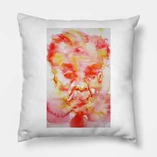 BORGES - watercolor portrait.1 Pillow