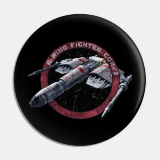 R - WING FIGHTER CORPS RED Pin