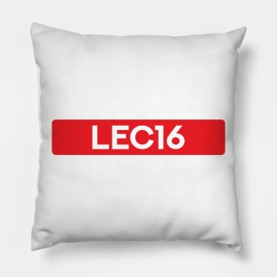 Charles Leclerc 16 - Driver Tag #3 Pillow