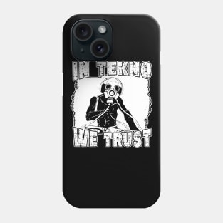 In Tekno We Trust Rave DJ Phone Case