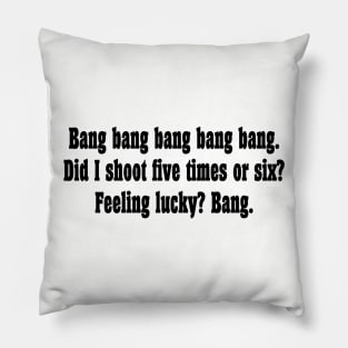 Dirty Harry Haiku Pillow