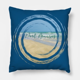 Port Aransas Texas Beach Pillow