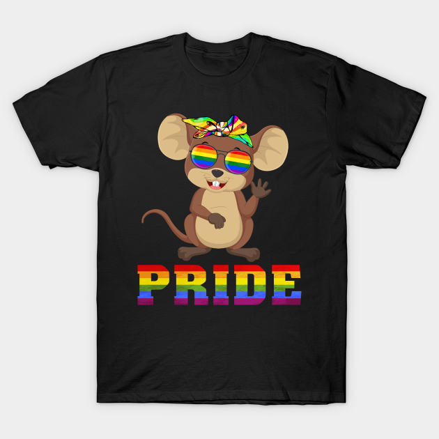 Discover Mouse Gay Pride Flag Sunglasses LGBT Animals Lover - Mouse Gay Pride Flag Sunglasses - T-Shirt