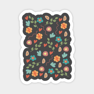 Flowers pattern Magnet