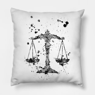 Scale of justice, justice Pillow