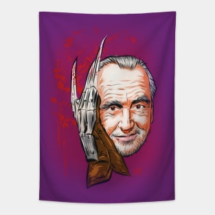 Wes Craven - An illustration by Paul Cemmick Tapestry