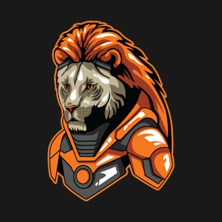 Lion cyborg illustration T-Shirt