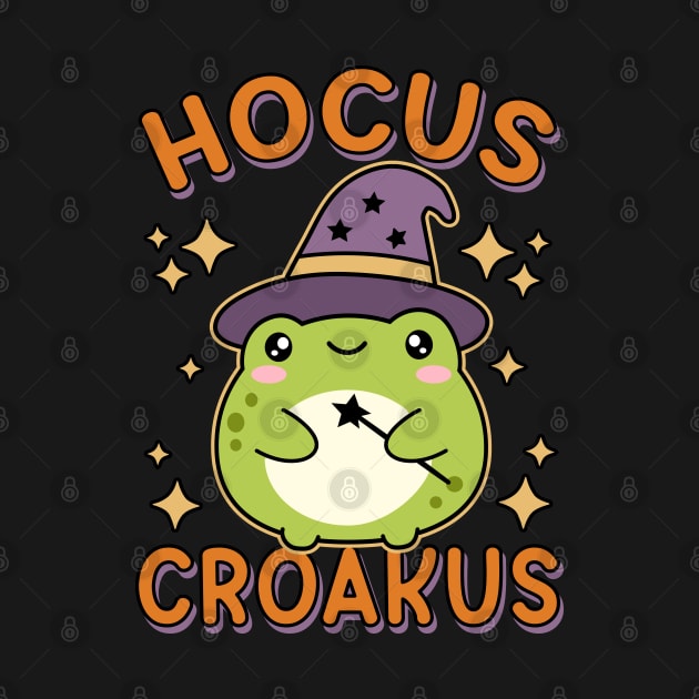 Hocus Croakus Kawaii Witch Frog Cute Halloween by Cuteness Klub