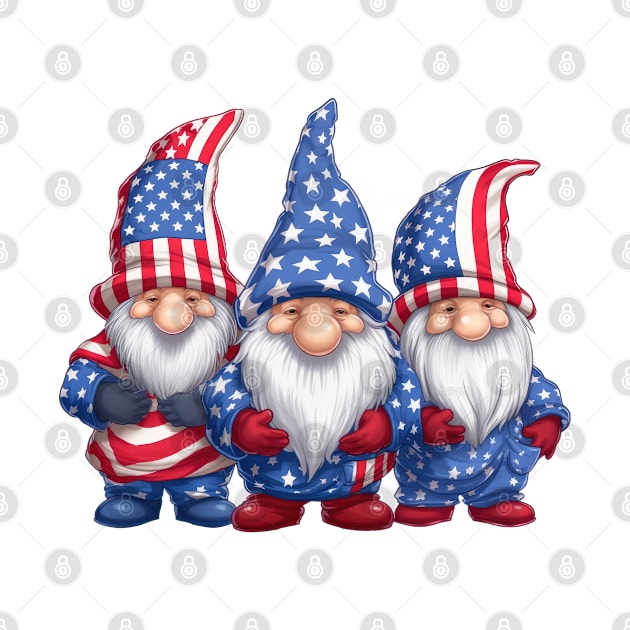 4th of July Gnomes #3 by Chromatic Fusion Studio