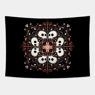 Skulls Mandala Tapestry