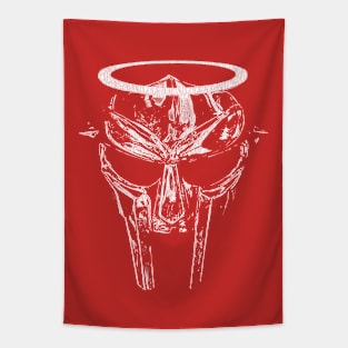 MF Doom Mask Angel White Tapestry