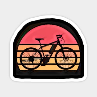 BIKE retro sunset Magnet