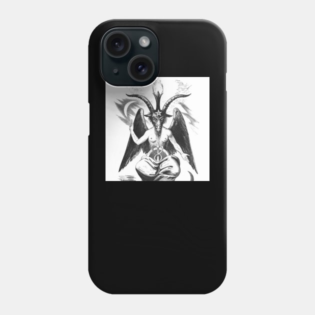 Baphomet Phone Case by Rosettemusicandguitar