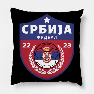 Serbia Football Pillow