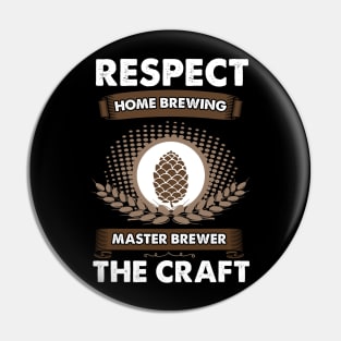 Respect The Craft Home Brewing Master Brewer Pin