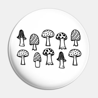 Mushroom Master Mushrooms Pin