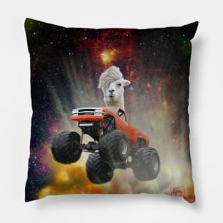 OH MY LAMA! AGAIN AND AGAIN! Its an Explosive Jumping Monster Truck With a Lama Driving! Pillow