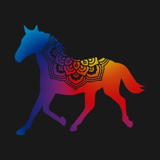 Horse Floral Mandala T-Shirt