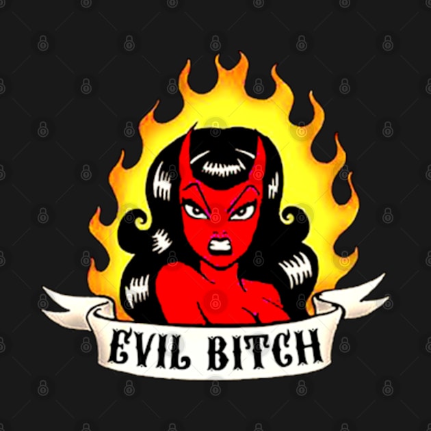 Evil Bitch (Colour) by CosmicAngerDesign