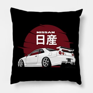 Nissan Skyline r34 GTR, JDM Car Pillow