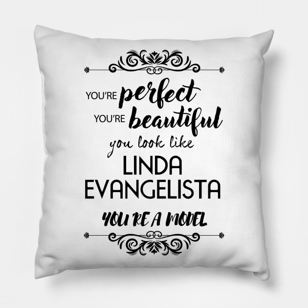 LINDA EVANGELISTA Pillow by Potaaties