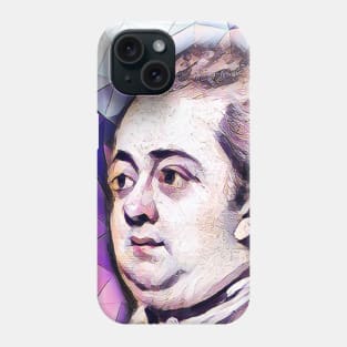 Edward Gibbon Pink Portrait | Edward Gibbon Artwork 8 Phone Case