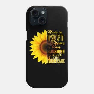 50th Birthday Sunflower Gift Idea Phone Case