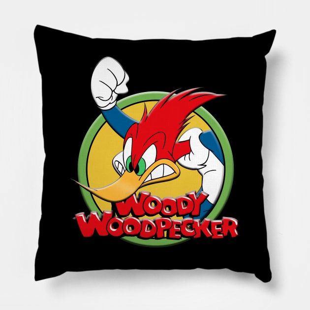 WOODY WOODPECKER Pillow by hackercyberattackactivity