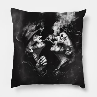 Cigar Kiss: My Best Friend... Soulmate and Besties Forever Pillow