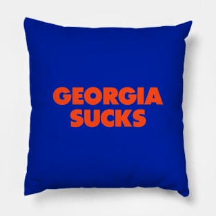 Georgia sucks- Florida college gameday rivalry Pillow