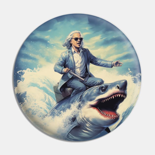 Sick Kant - Immanuel Kant, Philosopher AI Design - Australian Bogan Fun, Sharks Pin by SocraTees