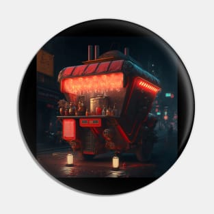 Rickshaw Stall - Cyberpunk Cityscapes Pin