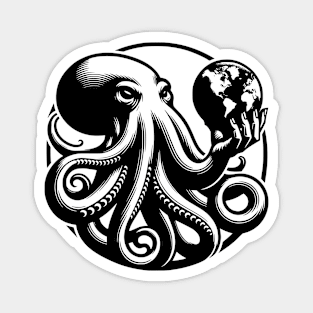 Dominating Octopus! Magnet