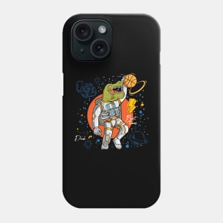 dinosaur t rex playing basketball Phone Case