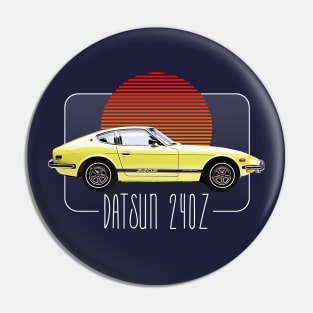 Datsun 240Z Retro Classic Car Lover Design Pin