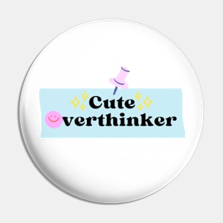 Cute Overthinker Anxiety Overthinking Overthink Introvert Pin