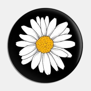 Daisy Flower for Women Wildflower Pin